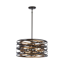 Load image into Gallery viewer, Vortic Flow Semi Flush Mount Ceiling Light in Detail.
