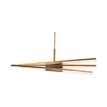 Load image into Gallery viewer, Minx LED Pendant Light in 6-Light/Aged Brass.
