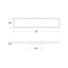 Load image into Gallery viewer, Mirror Mirror LED Bath Wall Light - line drawing.
