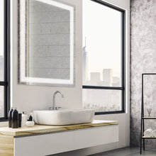 Load image into Gallery viewer, Mirrors LED Rectangular Mirror in bathroom.
