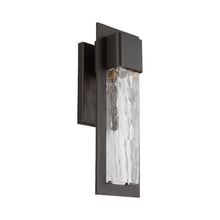 Load image into Gallery viewer, Mist Outdoor LED Wall Light in Small/Bronze.
