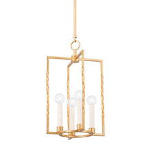 Load image into Gallery viewer, Adelaide Pendant Light in Vintage Gold Leaf (Small).
