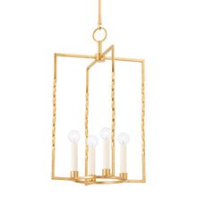 Load image into Gallery viewer, Adelaide Pendant Light in Vintage Gold Leaf (Large).
