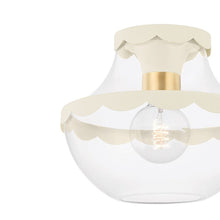 Load image into Gallery viewer, Alaina Semi Flush Mount Ceiling Light in Detail.
