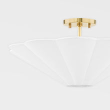 Load image into Gallery viewer, Alana Semi Flush Mount Ceiling Light in Detail.
