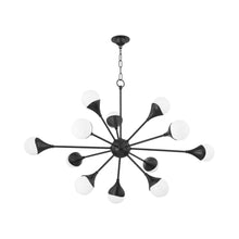 Load image into Gallery viewer, Ariana LED Chandelier in Soft Black.

