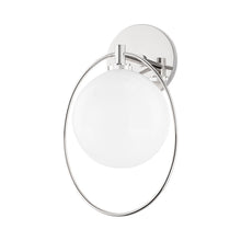 Load image into Gallery viewer, Babette LED Wall Light in Polished Nickel.
