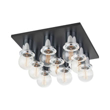 Load image into Gallery viewer, Brandi Flush Mount Ceiling Light in Polished Chrome/Soft Black (9-Light).
