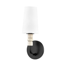 Load image into Gallery viewer, Casey Wall Light in Soft Black.
