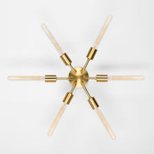 Load image into Gallery viewer, Donny Semi Flush Mount Ceiling Light in Detail.
