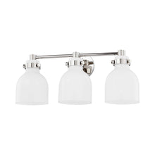 Load image into Gallery viewer, Elli Vanity Wall Light in Polished Nickel (3-Light).
