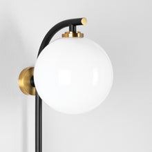 Load image into Gallery viewer, Faye Plug-In LED Wall Light in Detail.
