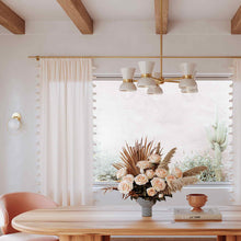 Load image into Gallery viewer, Gillian Chandelier in dining room.
