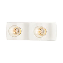 Load image into Gallery viewer, Jillian Vanity Wall Light in Ceramic White (2-Light).
