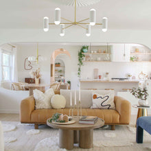 Load image into Gallery viewer, Kira Chandelier in living room.
