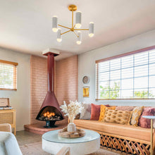 Load image into Gallery viewer, Kira Chandelier in living room.
