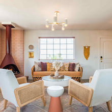 Load image into Gallery viewer, Kira Chandelier in living room.
