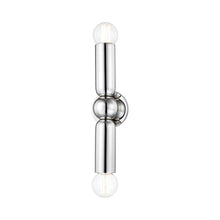 Load image into Gallery viewer, Lolly Wall Light in Polished Nickel (2-Light).
