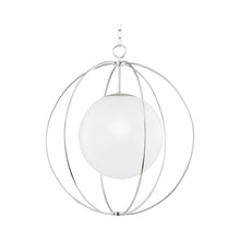 Load image into Gallery viewer, Lyla Pendant Light in Large/Polished Nickel.

