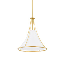 Load image into Gallery viewer, Madelyn Pendant Light in Aged Brass (Small).

