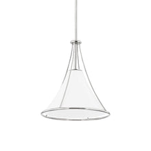 Load image into Gallery viewer, Madelyn Pendant Light in Polished Nickel (Small).

