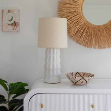 Load image into Gallery viewer, Maisie Ceramic Table Light in living room.
