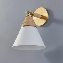 Load image into Gallery viewer, Mica Wall Light in Detail.
