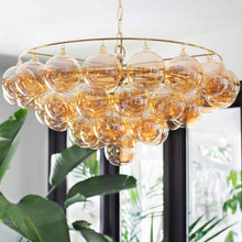 Load image into Gallery viewer, Mimi Chandelier in living room.
