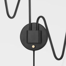 Load image into Gallery viewer, Onda Plug-In Wall Light in Detail.
