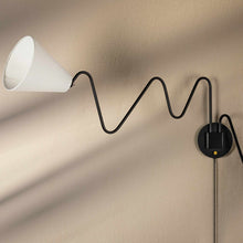 Load image into Gallery viewer, Onda Plug-In Wall Light in Detail.
