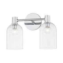 Load image into Gallery viewer, Paisley Vanity Wall Light in Polished Chrome (2-Light).
