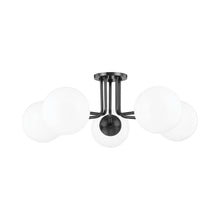 Load image into Gallery viewer, Stella Semi Flush Mount Ceiling Light in Old Bronze.
