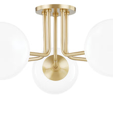 Load image into Gallery viewer, Stella Semi Flush Mount Ceiling Light in Detail.
