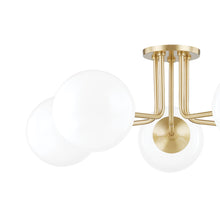 Load image into Gallery viewer, Stella Semi Flush Mount Ceiling Light in Detail.
