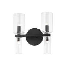 Load image into Gallery viewer, Tabitha Bath Vanity Light in Soft Black (4-Light).
