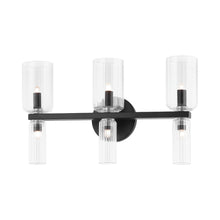 Load image into Gallery viewer, Tabitha Bath Vanity Light in Soft Black (6-Light).
