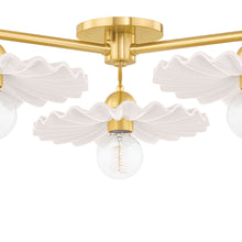 Load image into Gallery viewer, Tinsley Semi Flush Mount Ceiling Light in Detail.
