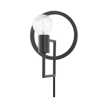 Load image into Gallery viewer, Tory Plug-In Wall Light in Dark Gray.
