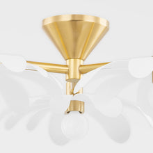 Load image into Gallery viewer, Twiggy Floral Semi Flush Mount Ceiling Light in Detail.
