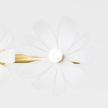 Load image into Gallery viewer, Twiggy Floral Vanity Wall Light in Detail.

