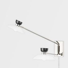 Load image into Gallery viewer, Whitley Plug-In Wall Light in Detail.
