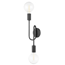 Load image into Gallery viewer, Zani Wall Light in Old Bronze (Opal Glass).
