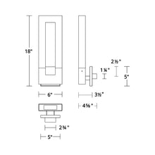 Load image into Gallery viewer, Chill LED Wall Light - line drawing.
