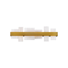 Load image into Gallery viewer, Acropolis LED Vanity Wall Light in Aged Brass (Small).
