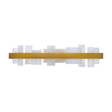 Load image into Gallery viewer, Acropolis LED Vanity Wall Light in Aged Brass (Large).
