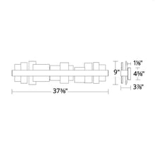 Load image into Gallery viewer, Acropolis LED Vanity Wall Light - line drawing.
