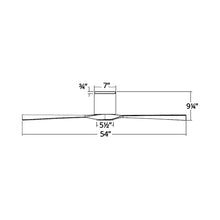 Load image into Gallery viewer, Aviator Flush Mount Ceiling Fan - line drawing.
