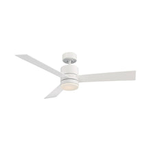Load image into Gallery viewer, Axis Downrod LED Ceiling Fan in 52-Inch/Matte White.
