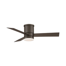 Load image into Gallery viewer, Axis LED Flush Mount Ceiling Fan in 44-Inch/Bronze.
