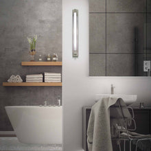 Load image into Gallery viewer, Barre LED Vanity Wall Light in bathroom.

